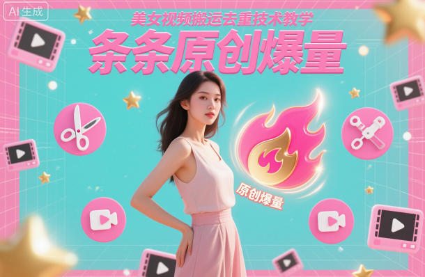 美女视频搬运去重技术教学，条条原创爆量-赚客网赚