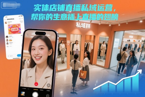 实体店铺直播私域运营，帮你的生意插上直播的翅膀-赚客网赚