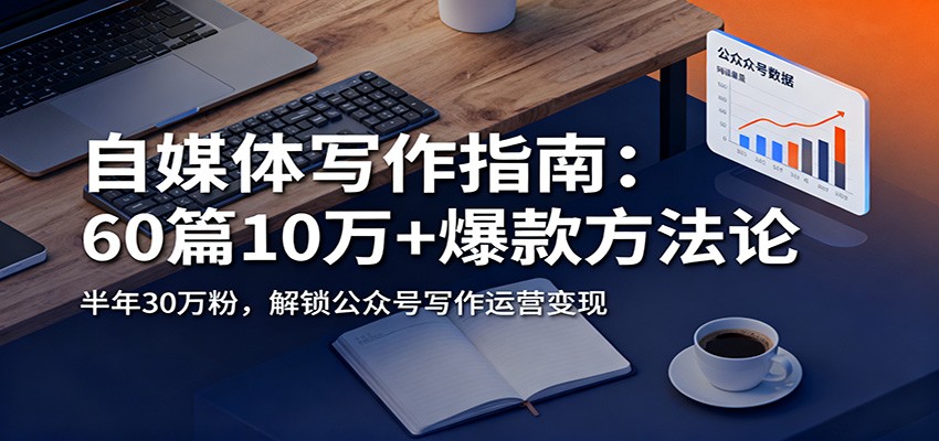 自媒体写作指南：60篇10万+爆款方法论，半年30万粉，解锁公众号写作运营变现-赚客网赚