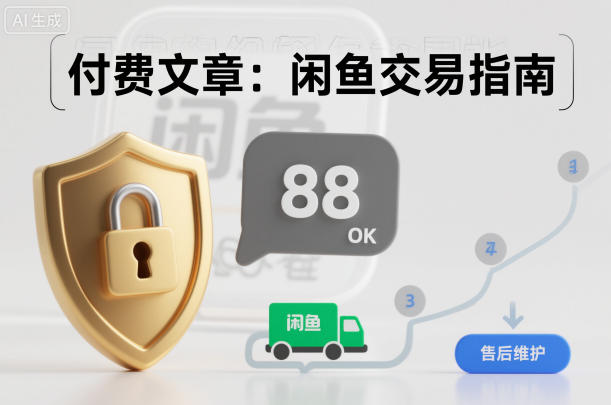 付费文章：闲鱼交易指南，怎么才能降低被坑被马扁的概率-赚客网赚